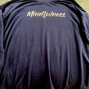 Thick soft long sleeve mindfulness tee